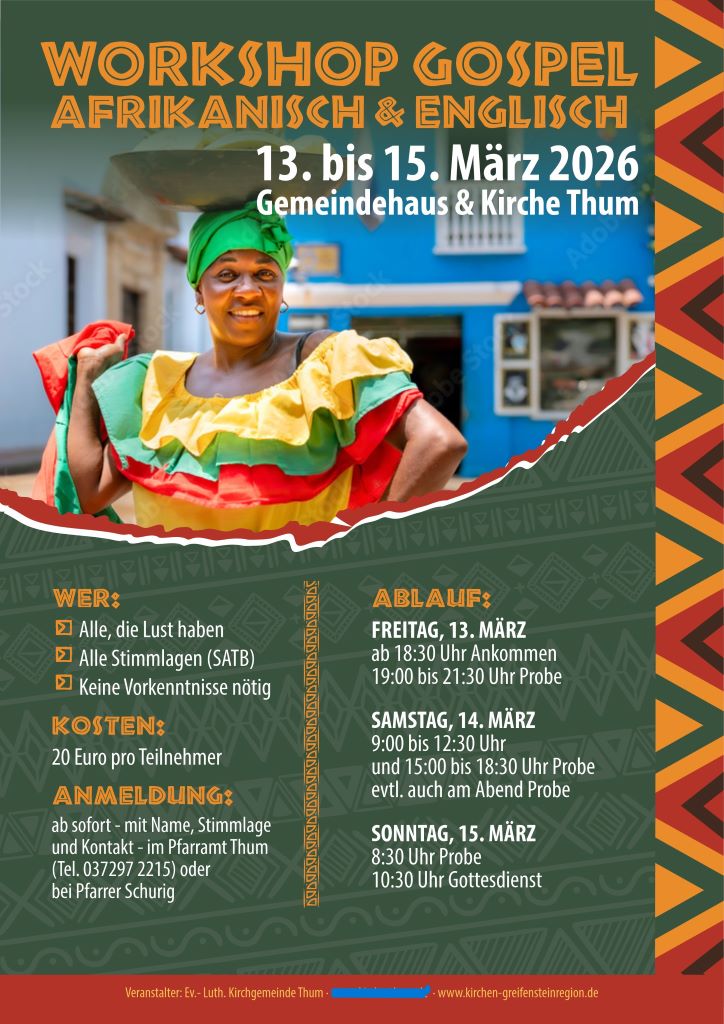 2026 African Gospel Workshop kop