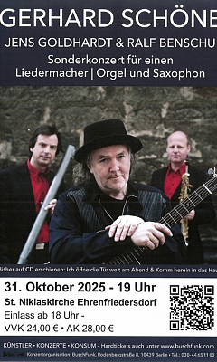Konzert mit Gerhard Schöne
