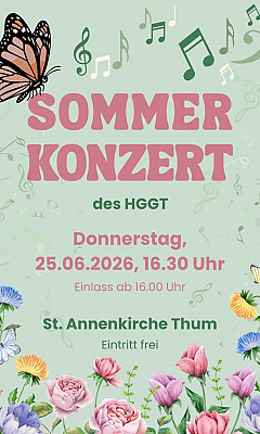 Sommerkonzert des Humanistischen Greifensteingymnasiums Thum 2026
