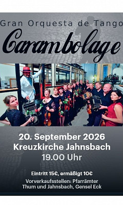 Tangokonzert mit Gran Orquesta De Tango Carambolage