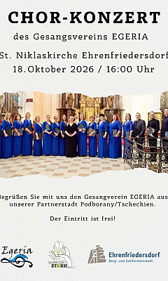 Chorkonzert des Gesangsvereins EGERIA