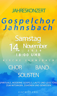 Konzert des Jahnsbacher Gospelchores 2026
