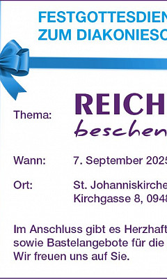 Festgottesdienst zum Diakoniesonntag 2025